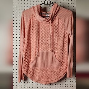 Peach/Coral NOBO (no boundaries) long sleeve top only worn once